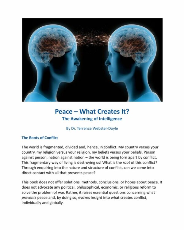 Peace – What Creates It?: The Awakening of Intelligence